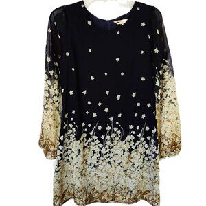Yumi Elegant Floral Ombre Dress – Women's US 2/4